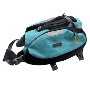 OllyDog Backcountry Day Bag Medium Dog Saddle Pack Hiking Backpack – Blue